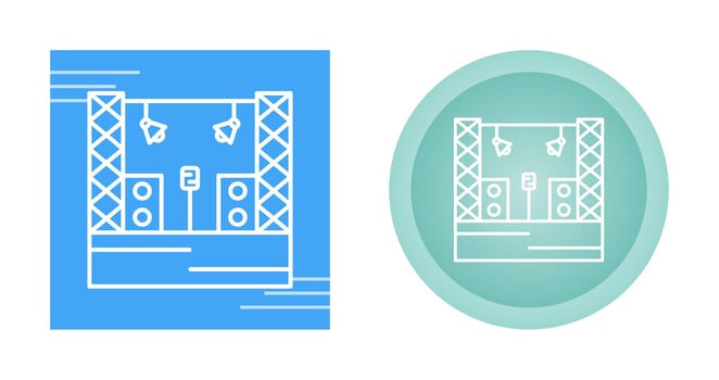 Stage Vector Icon