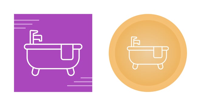 Bathtub Vector Icon