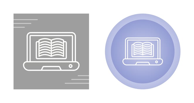 Online Learning Vector Icon