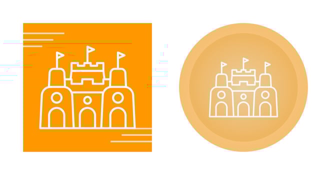 Sand Castle Vector Icon