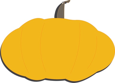 pumkin icon hallowen party vector
