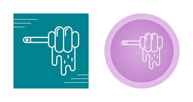 Honey Dipper Vector Icon