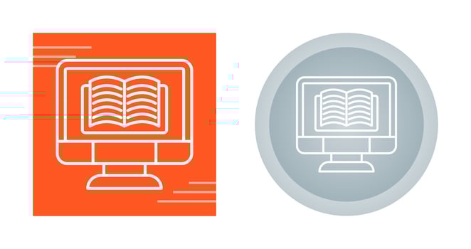 Online Learning Vector Icon