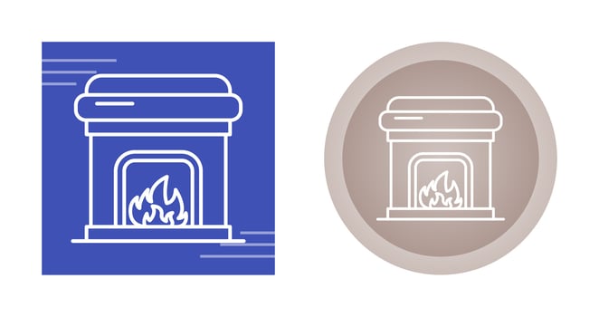 Fireplace Vector Icon