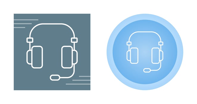 Headset Vector Icon