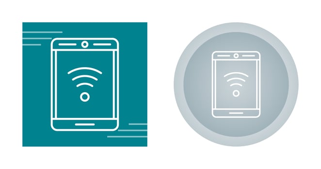 Phone With Signal Vector Icon