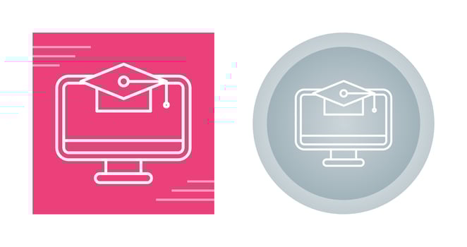 Online Education Vector Icon