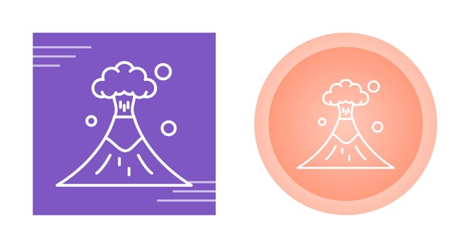 Volcano Vector Icon