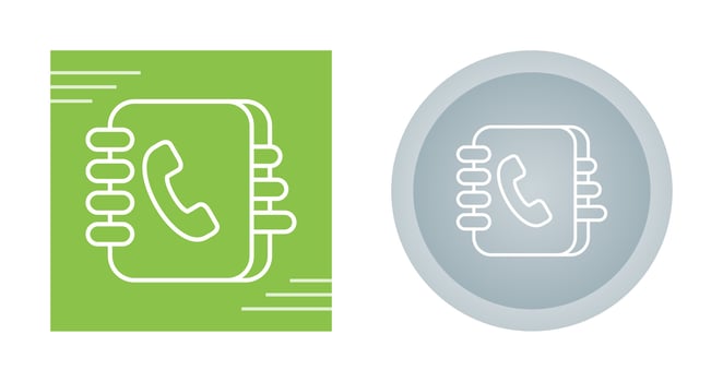 Contact Book Vector Icon
