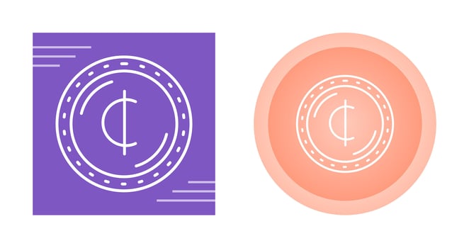 Cedis Currency Vector Icon