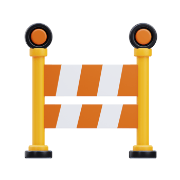Road Barrier 3D Illustration png