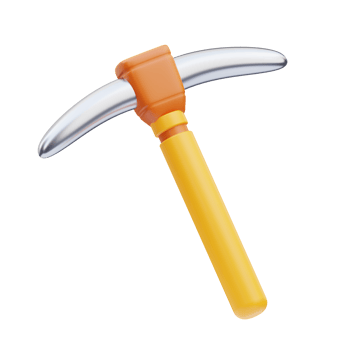 Pickax 3D Illustration png