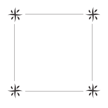 Simple black border frame png