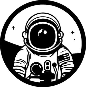 Astronaut - High Quality Vector Logo - Vector illustration ideal for T-shirt graphic