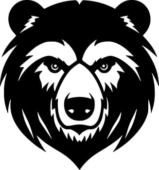 Bear - Minimalist and Flat Logo - Vector illustration
