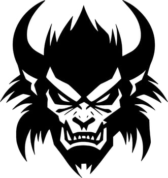 Beast - Minimalist and Flat Logo - Vector illustration
