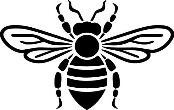 Bee - High Quality Vector Logo - Vector illustration ideal for T-shirt graphic