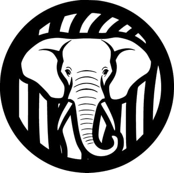 Elephant - High Quality Vector Logo - Vector illustration ideal for T-shirt graphic