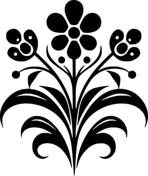 Flower - Minimalist and Flat Logo - Vector illustration