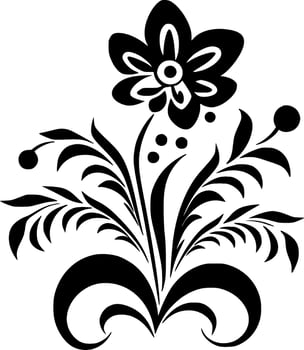 Flower, Minimalist and Simple Silhouette - Vector illustration