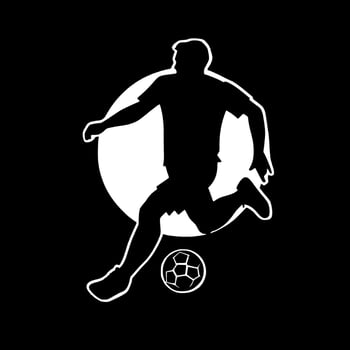 Football, Black and White Vector illustration