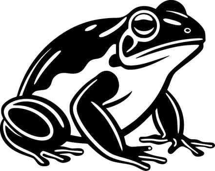 Frog - Minimalist and Flat Logo - Vector illustration
