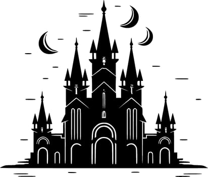 Gothic - Black and White Isolated Icon - Vector illustration