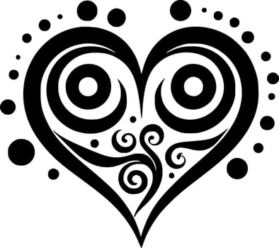 Heart, Minimalist and Simple Silhouette - Vector illustration