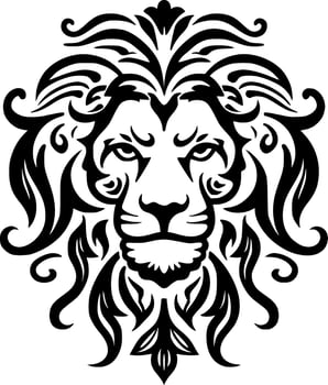 Lion - Minimalist and Flat Logo - Vector illustration