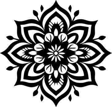 Mandala, Minimalist and Simple Silhouette - Vector illustration