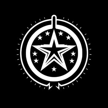 Military - Minimalist and Flat Logo - Vector illustration
