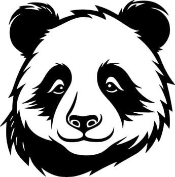 Panda - Minimalist and Flat Logo - Vector illustration