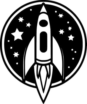 Rocket - High Quality Vector Logo - Vector illustration ideal for T-shirt graphic