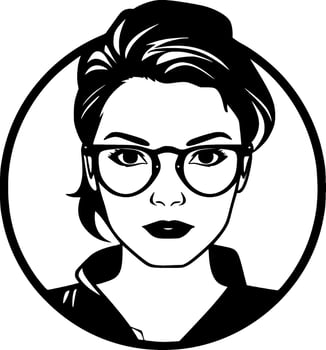 Teacher - Black and White Isolated Icon - Vector illustration