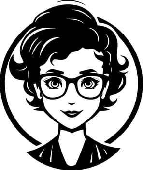 Teacher - Minimalist and Flat Logo - Vector illustration
