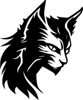 Wildcat, Minimalist and Simple Silhouette - Vector illustration