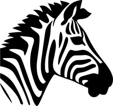 Zebra - High Quality Vector Logo - Vector illustration ideal for T-shirt graphic