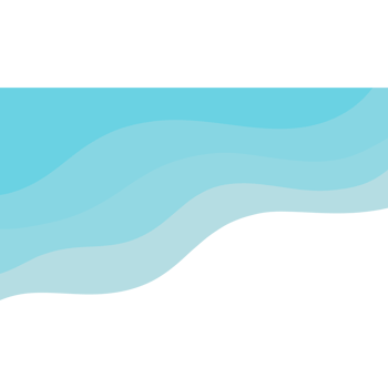 Blue sea with waves isolated on transparent background png