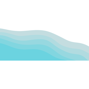 Blue sea with waves isolated on transparent background png