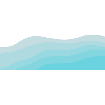 Blue sea with waves isolated on transparent background png