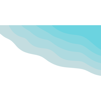 Blue sea with waves isolated on transparent background png