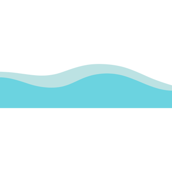 Blue sea with waves isolated on transparent background png