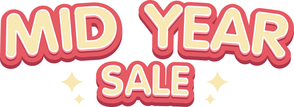 Mid  year sale text effect, alphabet pastel text effect, promotion discount label templates png
