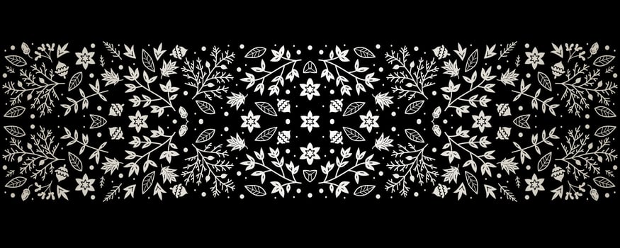 Merry Christmas and Happy New Year luxury festive design with border. vector