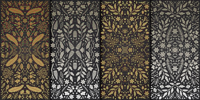 Luxury abstract backgrounds, Merry Christmas invitations, vintage frames. vector