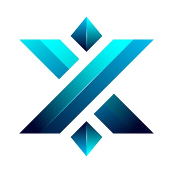 Letter x colorful gradient logo design vector