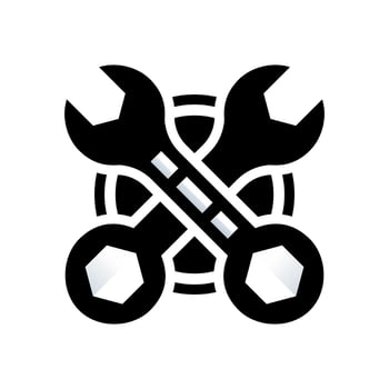 wrench Vector Template Logo Design Illustration Design