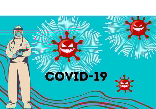 Coronavirus SARS vaccines vector illustration