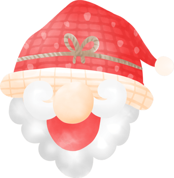 Christmas watercolour elements png