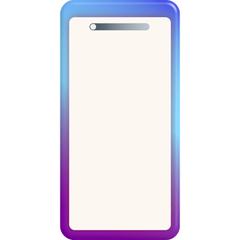 mobile phone screen colorful frame png